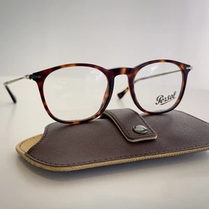 Persol PO 3124 V 24 Light Havana Unisex Eyeglasses Frames 48-19-140mm NEW w Case - Picture 1 of 9