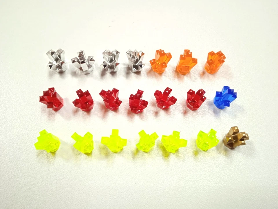 Lego 21x Kristall Crystal Rock Diamant Nr. 52  5 Zacken verschiedene Farben - Bild 1 von 1