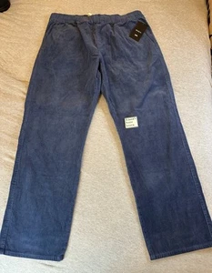 Pantaloni RVCA Americana Fit da uomo taglia XL in velluto a coste blu AVYNP00155 $86 NUOVI CON ETICHETTE - Foto 1 di 11