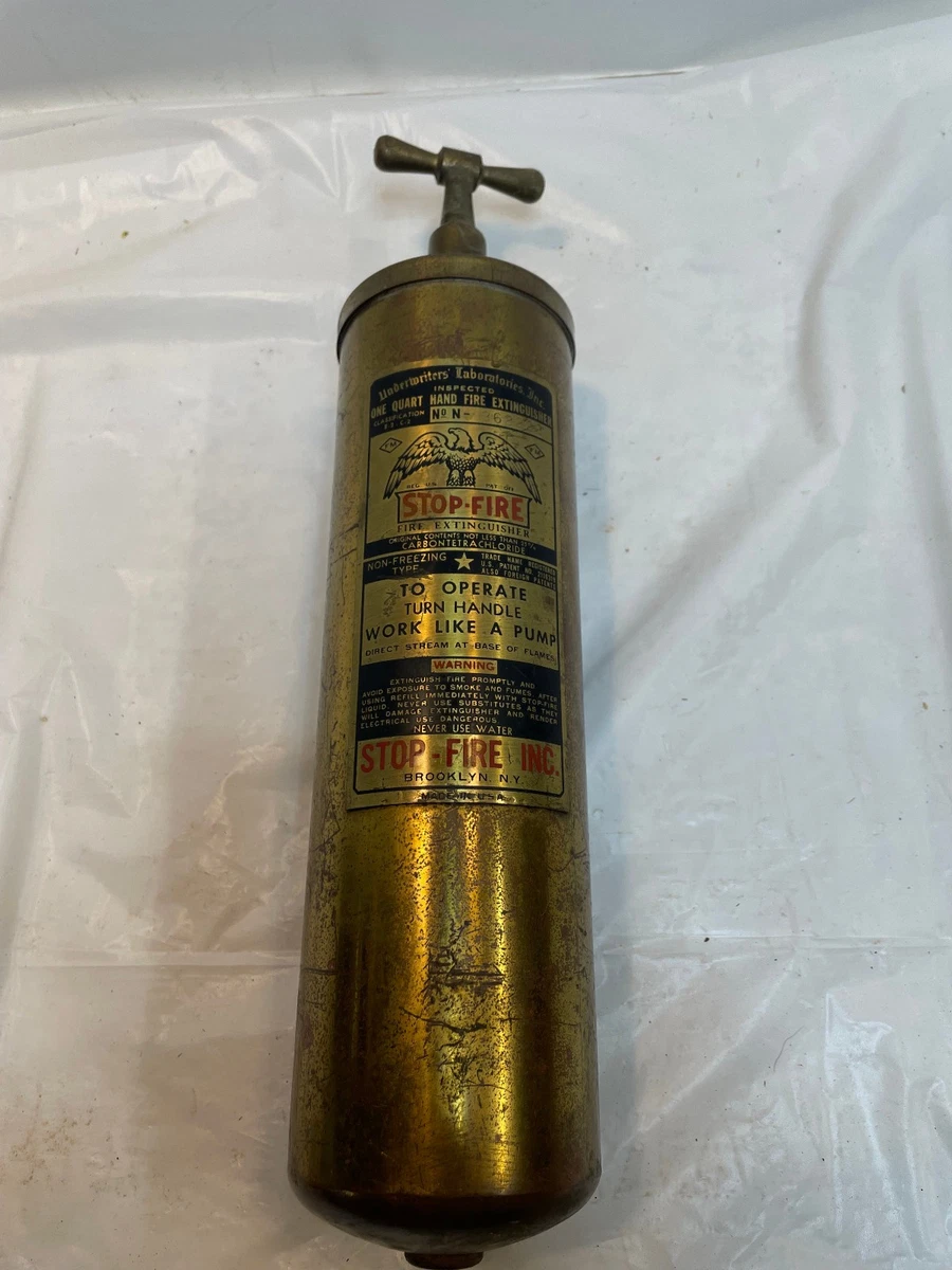 ヴィンテージ 真鍮製　消火器　FIRE EXTINGUISHER 　ブラス英国製 ヴィンテージ真鍮消火器FIREEXTINGUISHER アンティーク ヴィンテージ