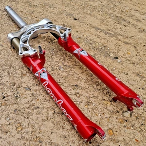 Marzocchi Bomber Z2 BAM Suspension Forks Fork 1 1/8" 26" wheel red 1998 - Picture 1 of 24