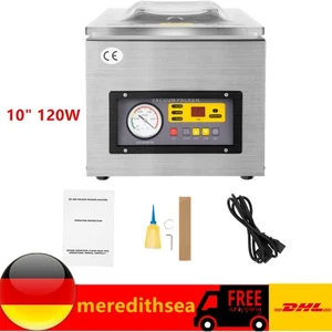 120W Vakuumierer Vakuumiergerät Tisch Industriell Vakuummaschine Rostfreier 2CFM - Bild 1 von 10