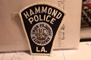 police patch HAMMOND POLICE LOUISIANA BLACK AND WHITE - Picture 1 of 1