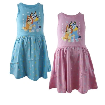 E PLUS M Bluey & Bingo Sommerkleid Mädchen Kleid ärmellos bunt Gr. 92 – 116 Baumwolle