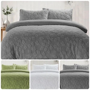 Daisy Design Teddy Sherpa Fleece Duvet Quilt Cover Super Soft Warm Bedding Sets - Picture 1 of 10