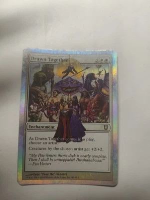 Drawn Together EX Unhinged Commander MTG Magic EDH Near Mint Condition Foil - Image 1 of 2