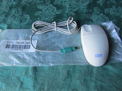 New Old Stock IBM PS/2 Typ (runder grüner Anschluss) Maus - Bild 1 von 2