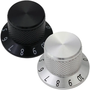 6 mm Rundloch Skirell Aluminium Bedienknopf mit 0-10 Skala - Bild 1 von 3