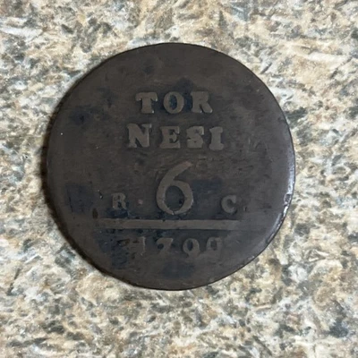 1799 6 Tornesi RC coin Kingdom Of Naples - Image 1 of 4