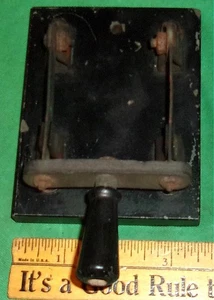 Early Slate Base 2-Pole Double Throw Knife Switch Clean! Complete! No Name 1900s - Picture 1 of 5