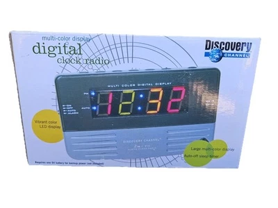 Discovery Channel Digital Clock Radio - HTF - Image 1 of 4