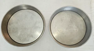 Wear-Ever 2725 Aluminum Round Cake Pans Removable Bottoms USA 9" x 1.5'' Vitg - Picture 1 of 8