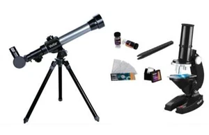 Combo de telescopio/microscopio refractor Vivitar VIV-TELMIC-20 20x/30x/40x trípode - Imagen 1 de 1