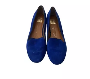 Scarpa Dolce Vita Royal blu velluto piatta slip-on comoda donna taglia 8 1/2 - Foto 1 di 5