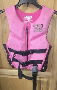 HO Sports Youth Toddler Life Jacket Vest 30 to 50 lbs. Pink Black Type III PFD  - Picture 1 of 7