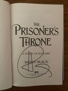 The Prisoner's Throne Signed by Holly Black First Edition First Printing - Picture 1 of 4