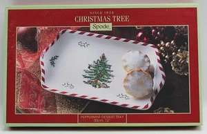 Spode Christmas Tree Peppermint Desert Tray 12" - Picture 1 of 4