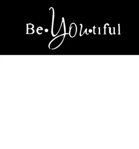 Be-You-tiful 6.5" x 3" White Vinyl sticker window decal - Picture 1 of 1