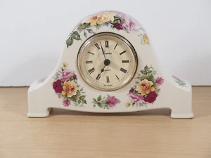 Vintage Emperor Mantel Quartz Clock Ceramic 18 x1 1.5 x 4 cm Made in Germany - Foto 1 di 15