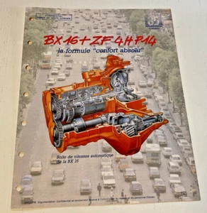 Confidentiel Force de Vente CITROEN - BX 16 + ZF 4HP14 - 1984 - Bel Etat. - Picture 1 of 3