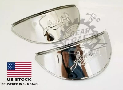 Faro Austin Healey Sprite 7" en relieve pico de acero inoxidable pulido pico Foto 1 de 3