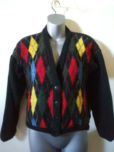 SUÉTER DE COLECCIÓN PENDELTON CÁRDIGAN LANA DIAMANTE ARCILLO NEGRO MULTICOLOR PEQUEÑO - Imagen 1 de 9