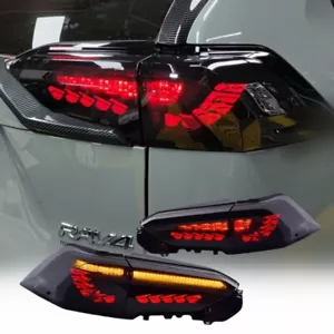 Luces traseras LED de actualización para lámparas de estiramiento facial de giro secuencial Toyota RAV4 2019-2022 - Imagen 1 de 9