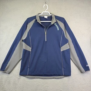 Seattle Mariners Jacket Men’s XL Blue Gray Water Resistant Pullover Quarter Zip - Picture 1 of 10