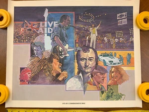 LIVE AID COMMEMORATIVE PRINT POSTER 1985 PROMO VINTAGE ORIGINAL MADONNA QUEEN - Picture 1 of 8