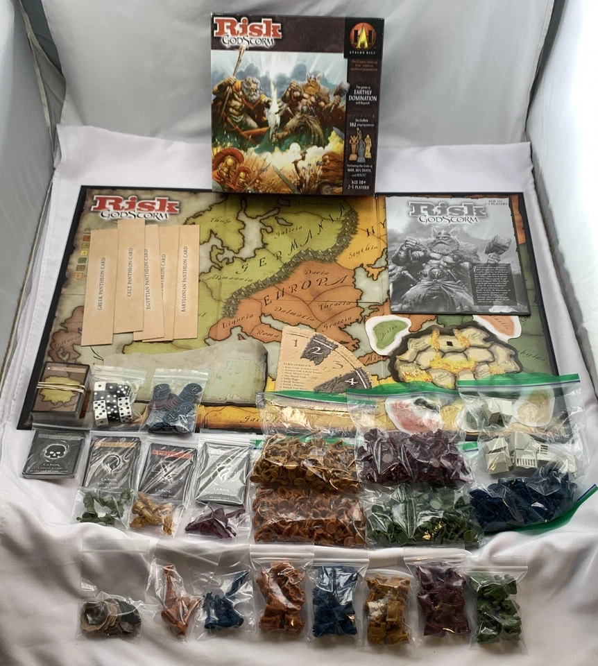 2004 Risk: Godstorm Board Game by Avalon Hill Complete in Great Cond FREE SHIP - Image 1 of 4
