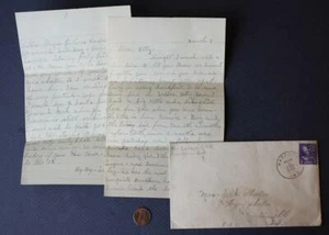 1948 Paragon to Martinsville Indiana handwritten letter LOTS of local names----- - Picture 1 of 1
