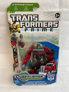 Transformers Prime Cyberforce Nightwatch Optimus Prime Figura Comandante Clase - Imagen 1 de 4