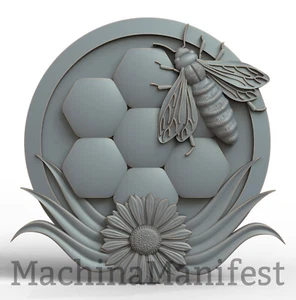 3D Model STL File for CNC Router/Laser & 3D Printer 2580. BEE - Picture 1 of 1