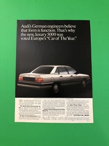 1983 1984 AUDI 5000S 5000 VINTAGE ORIGINAL PRINT AD ADVERTISEMENT PRINTED - Picture 1 of 1