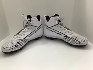 Under Armour Men's Purple/White Football Cleats Size 16 NEW - Picture 1 of 7