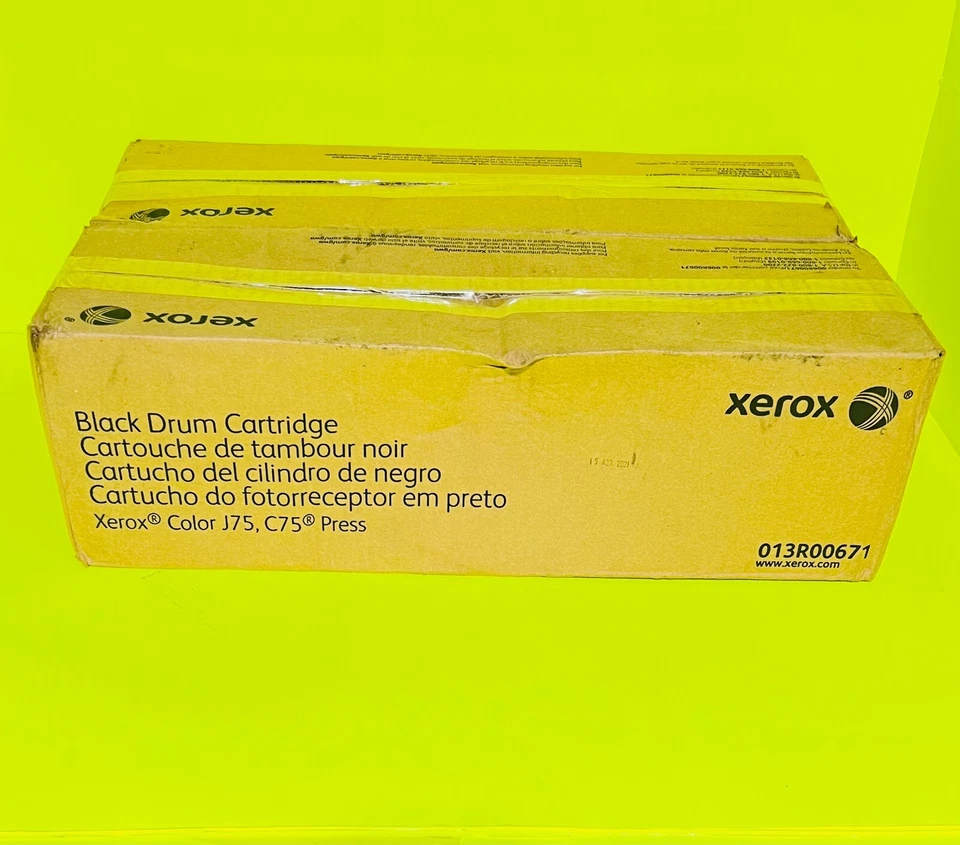 Genuine Xerox 013R00671 (13R671) Black Drum Unit for Color C75 J75 Press OEM - Image 1 of 1