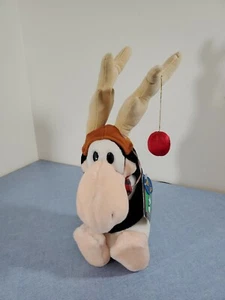 Vintage 1985 DAKIN OPUS REINDEER THE PENGUIN CHRISTMAS PHASE  Stuffed Plush  - Picture 1 of 5