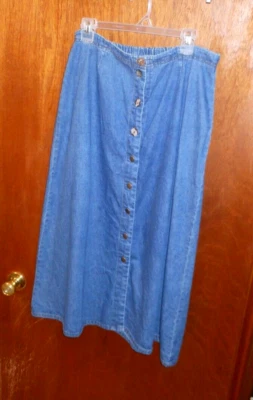 Скромный длинный кабины Creek джинсовой ткани Jean юбка женский размер 1 X (талия 34/36) - Изображение 1 из 4