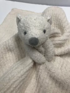 Barefoot Dreams Teddy Bear Lovey CozyChic Pocket Plush Buddie Buddy Beige - Picture 1 of 7
