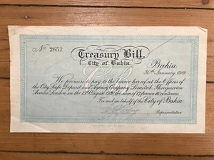 TREASURY BILL - CITY OF BAHIA (BRESIL) (M) - Picture 1 of 1