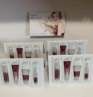 JOICO Defy Damage Shampoo, Conditioner, Masque & Serum Sample Set - 4 PACK - Image 1 of 4