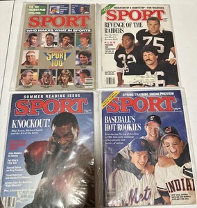 Lot of 4 SPORT Magazines 1988 March June July August Mike Tyson Jordan Raiders - Picture 1 of 10