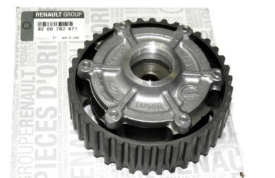 RENAULT (PIÈCE D'ORIGINE AUTHENTIQUE) POULIE DEPHASEUR DEPHASAGE RENAULT 2.0 16V F4R (D'ORIGINE 8200782671)
