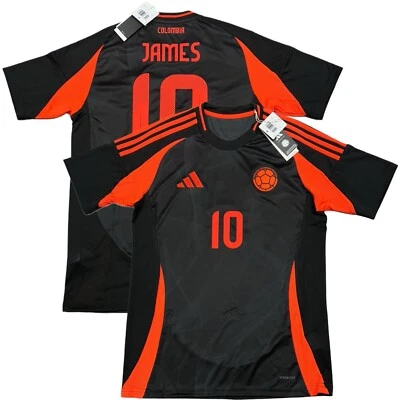 Camiseta visitante Colombia 2024/25 #10 James Rodríguez mediana Adidas Copa América Kit Foto 1 de 4
