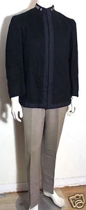 Cincinnati Regalia vintage black wool nehru collar cadet jacket - Picture 1 of 10