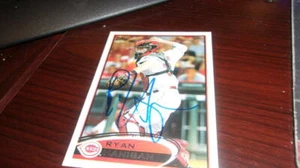 Tarjeta Topps 2012 firmada por Ryan Haningan Cincinnati Reds - Imagen 1 de 1