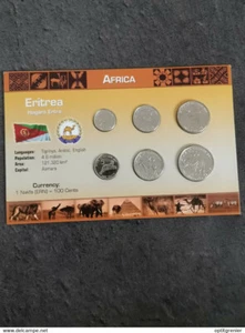 COIN SET / BLISTER MONNAIE ERYTHREE ERITREA 1991 - Picture 1 of 2