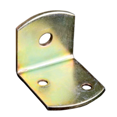 piastra giunzione angolare acciaio per pannelli grigliati in legno mm 30x30x36 - Immagine 1 di 2