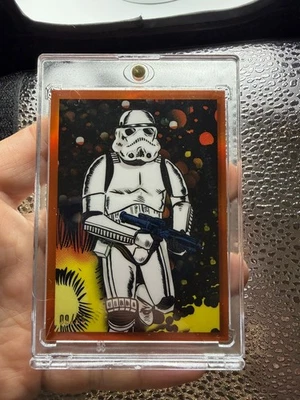 2023 Star Wars Chrome Galaxy, Art Cards Orange Refractor Card DVBH-3 #09/25 - Image 1 of 2