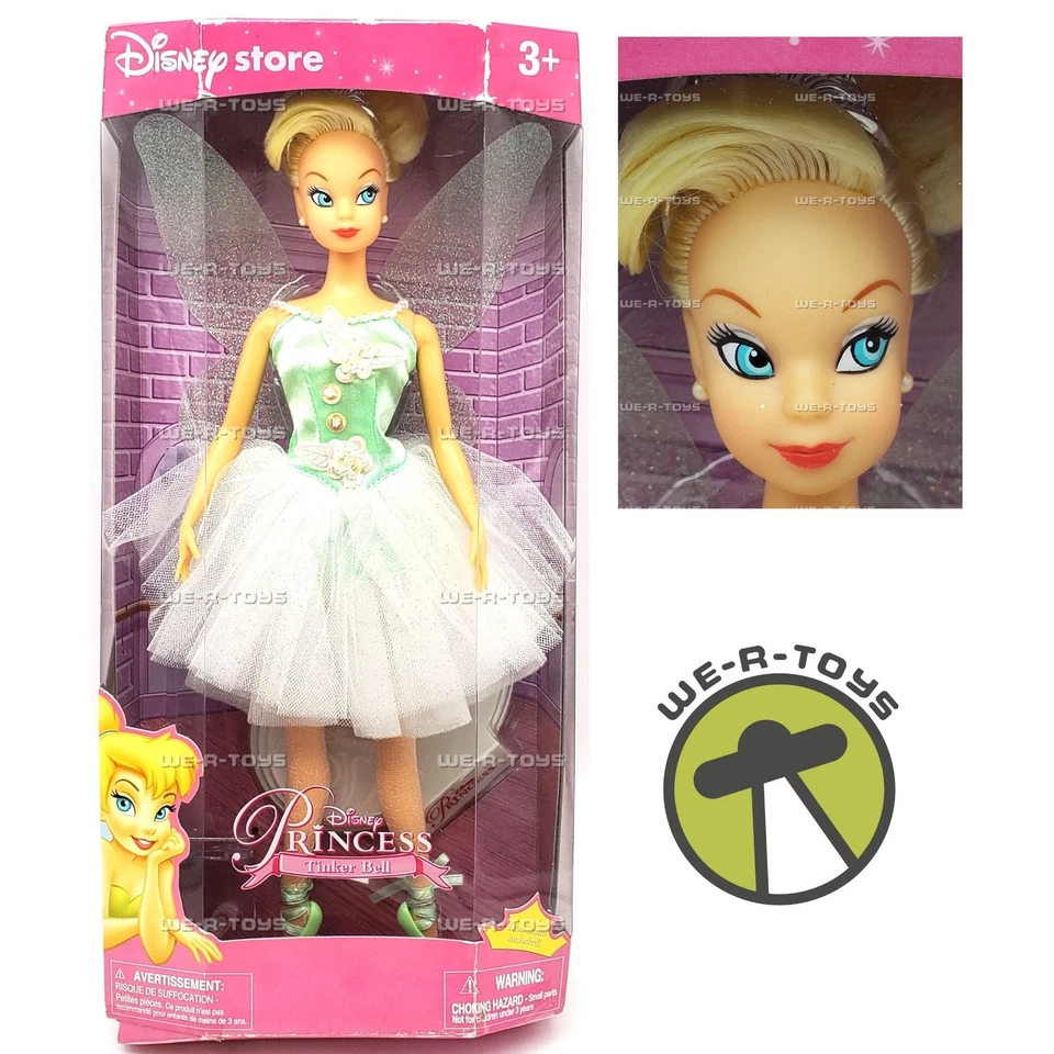 Disney Princess Tinker Bell Ballerina Dance 12" Doll Stand